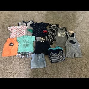 Lot of Baby Boy Summer Clothing Size 6-9 and 9 Month